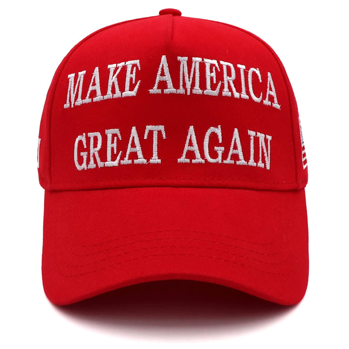 Trump 2024 Hat 45-47 MAGA Hat Make America Great Again Donald Trump Slogan with USA Flag Embroidery Adjustable Baseball Cap Maga-1pcs Red One Size-Medium