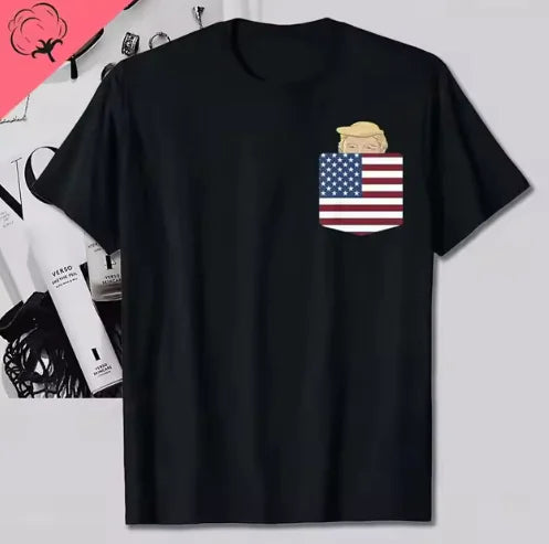 Trump - 'He Was Right' Patriotic Graphic T-Shirt