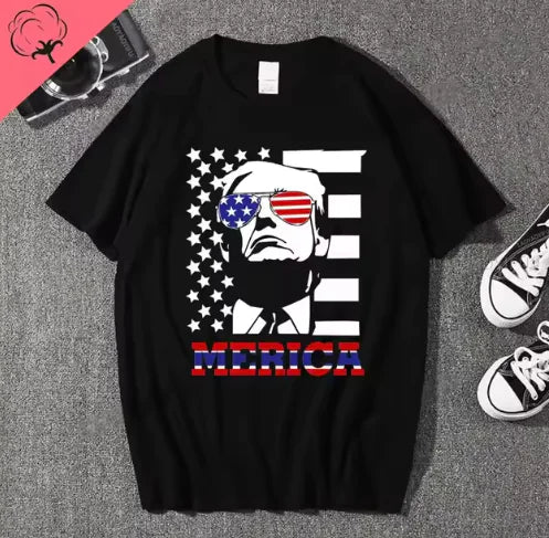 Trump - 'He Was Right' Patriotic Graphic T-Shirt